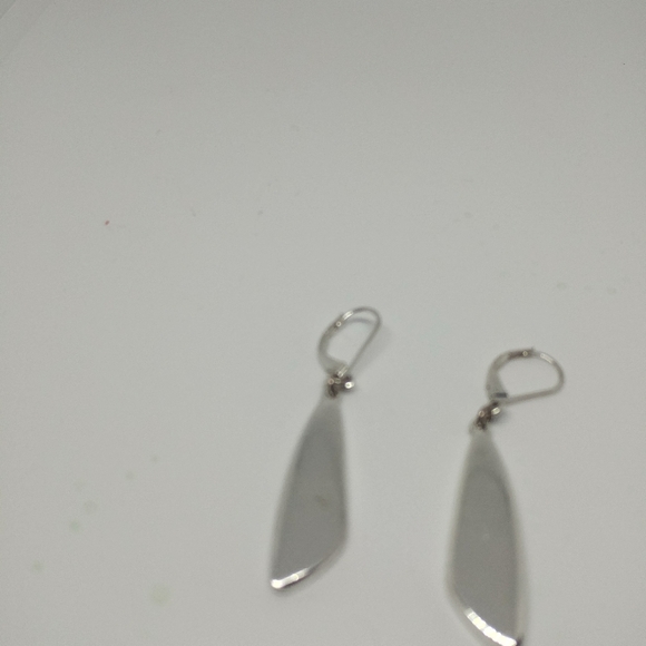 Etienne Aigner Silvertone Earrings - Picture 2 of 2